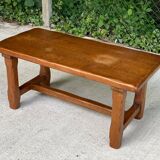 Table basse de ferme ou monastère en chêne massif 95cm