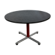 Foot table in chrome cross Souvignet design, made in France 1980