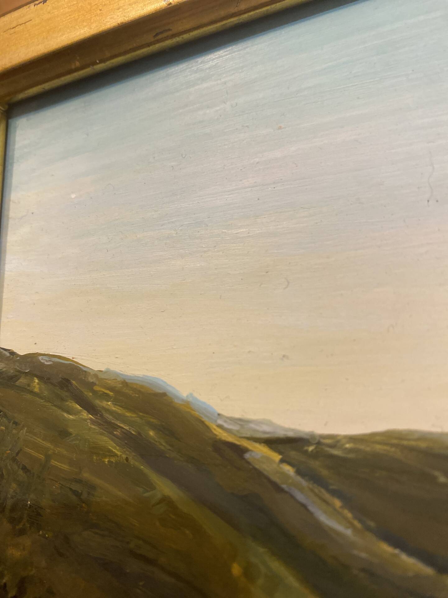 Framed nature painting / French artist