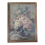 Large Watercolor Bouquet Dahlias Ysabel Minoggio-Roussel
