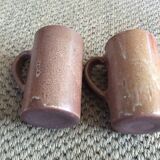 Set of 2 sandstone mugs