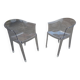 Pair of Tulipano armchairs in transparent plexiglass design Giovannoni