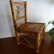 Chaise enfant bambou vintage 1960 H45 cm