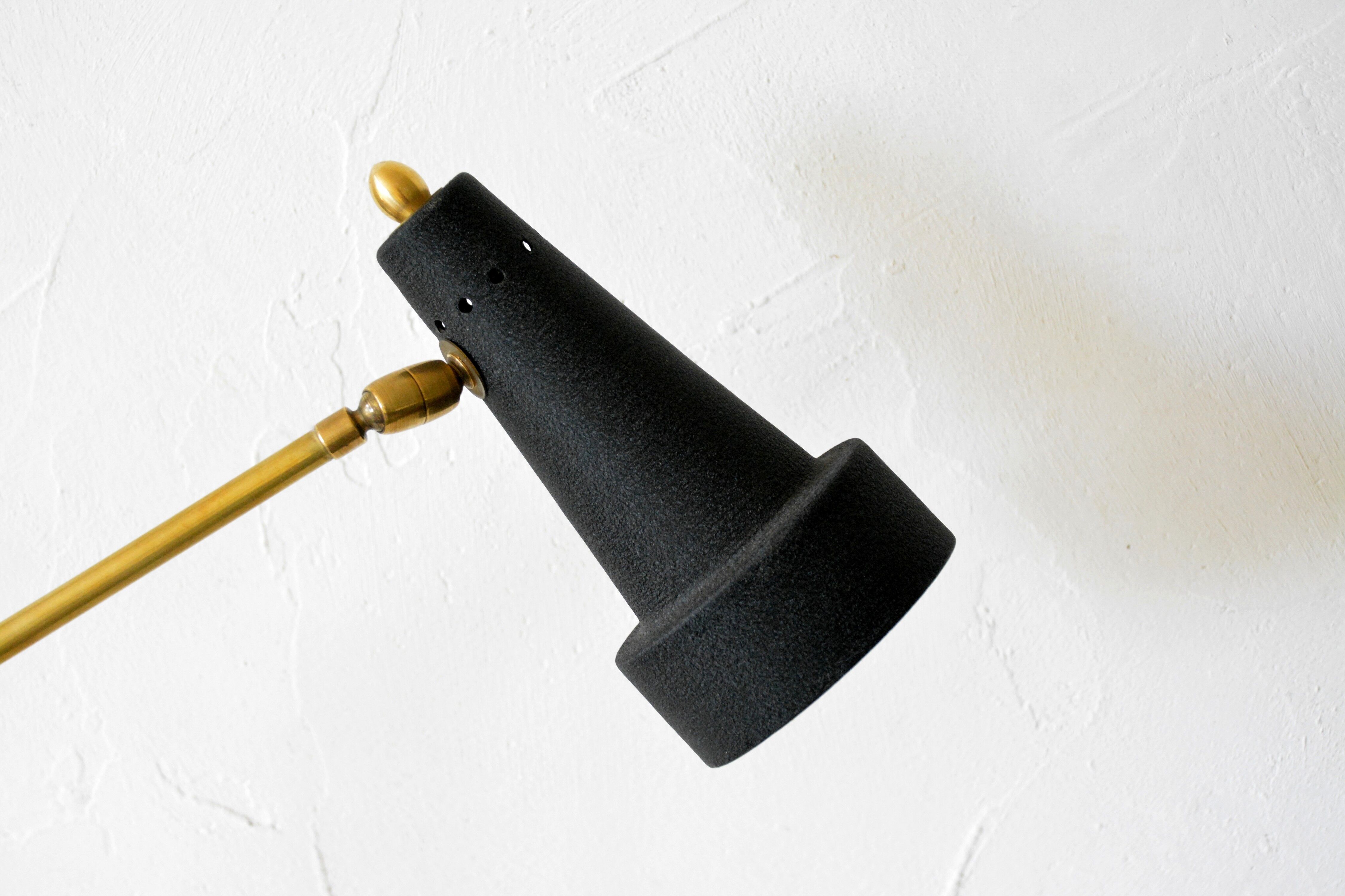 Italian desk clamp lamp 50s