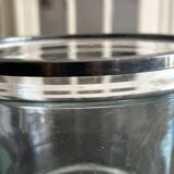 glass and metal vase from the 70s