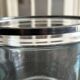 glass and metal vase from the 70s