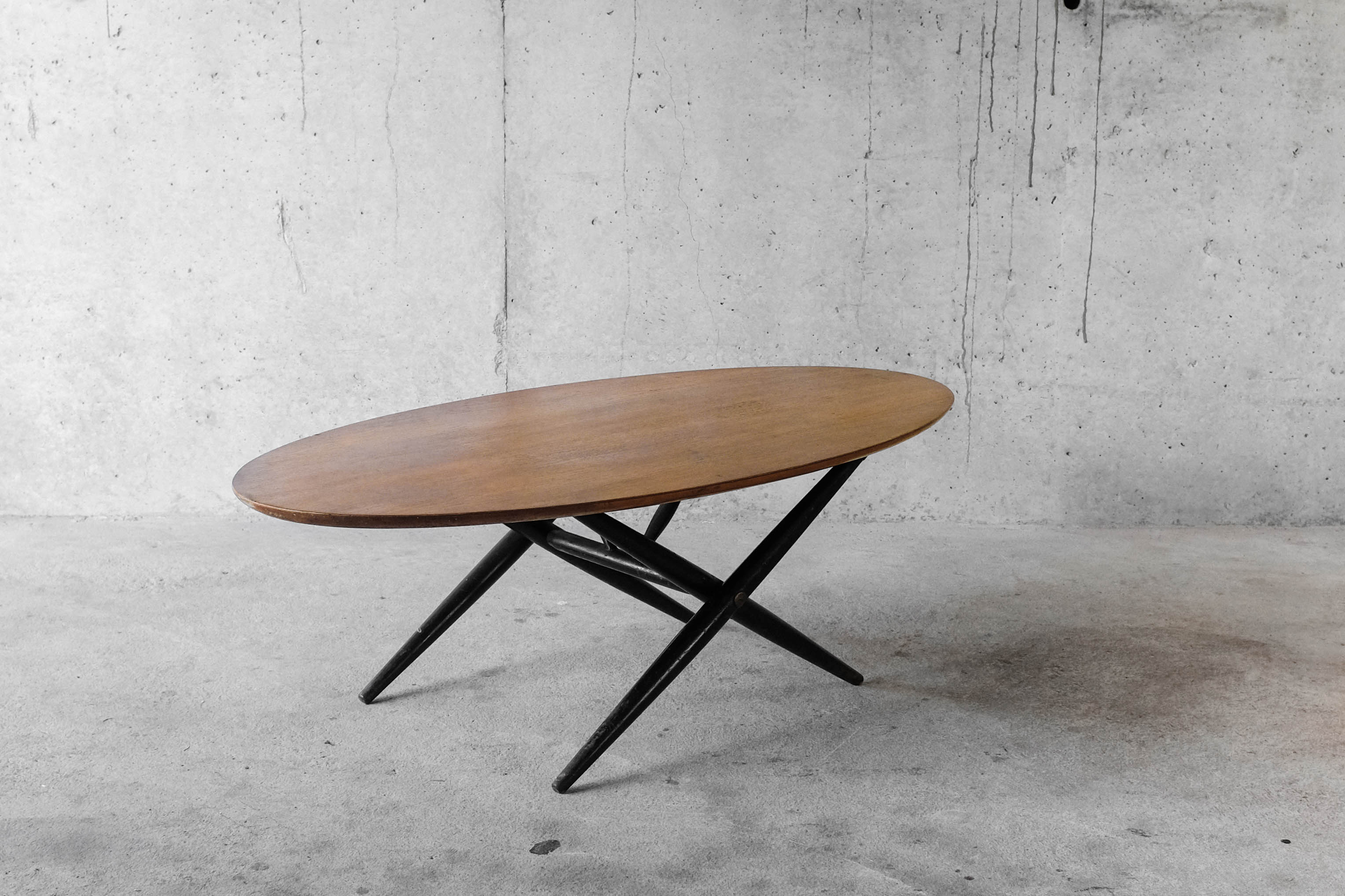 Coffee table "Ovalette" by Ilmari Tapiovaara, Asko - 1950