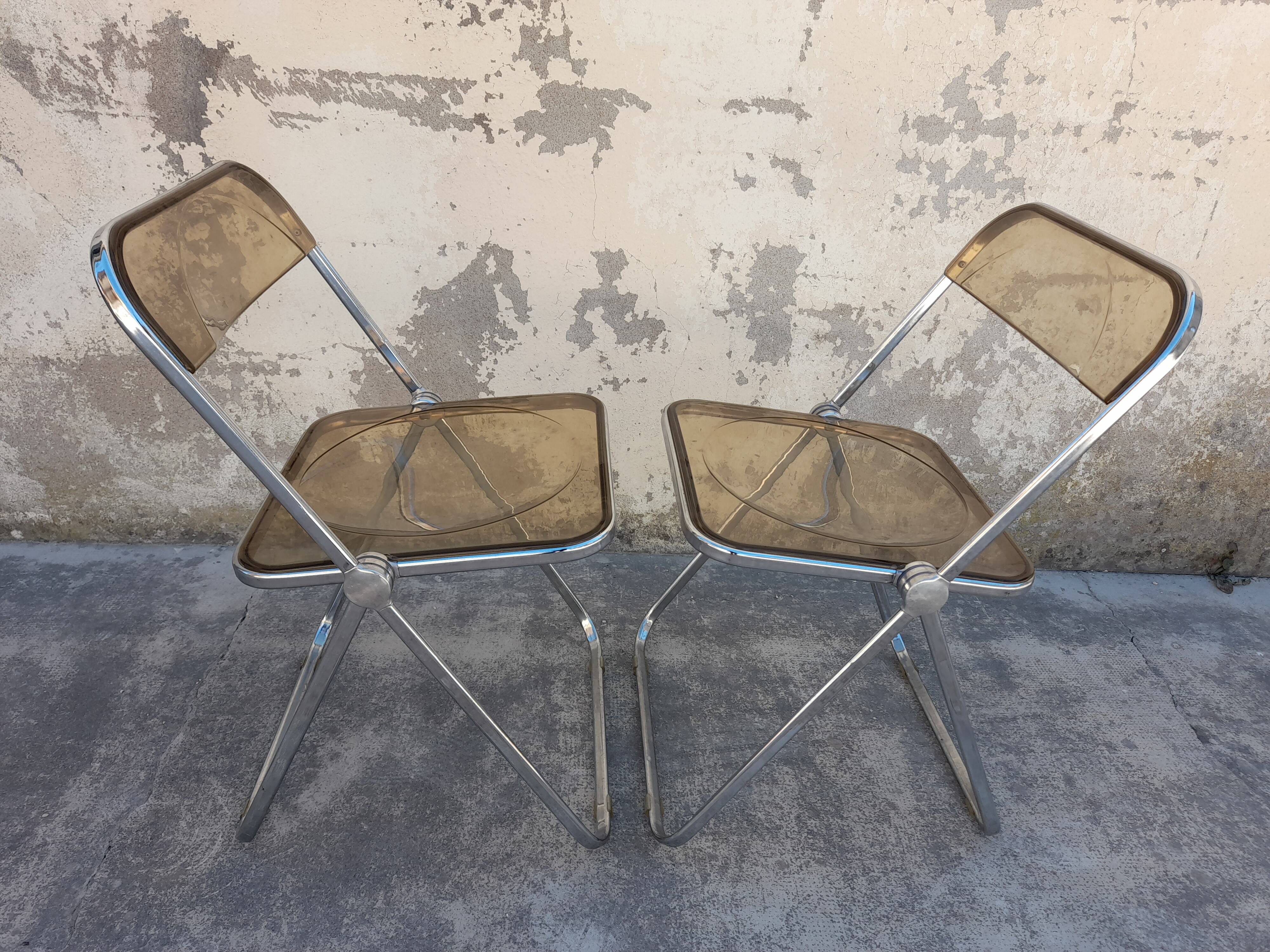 Pair of Castelli chairs signed italy Design