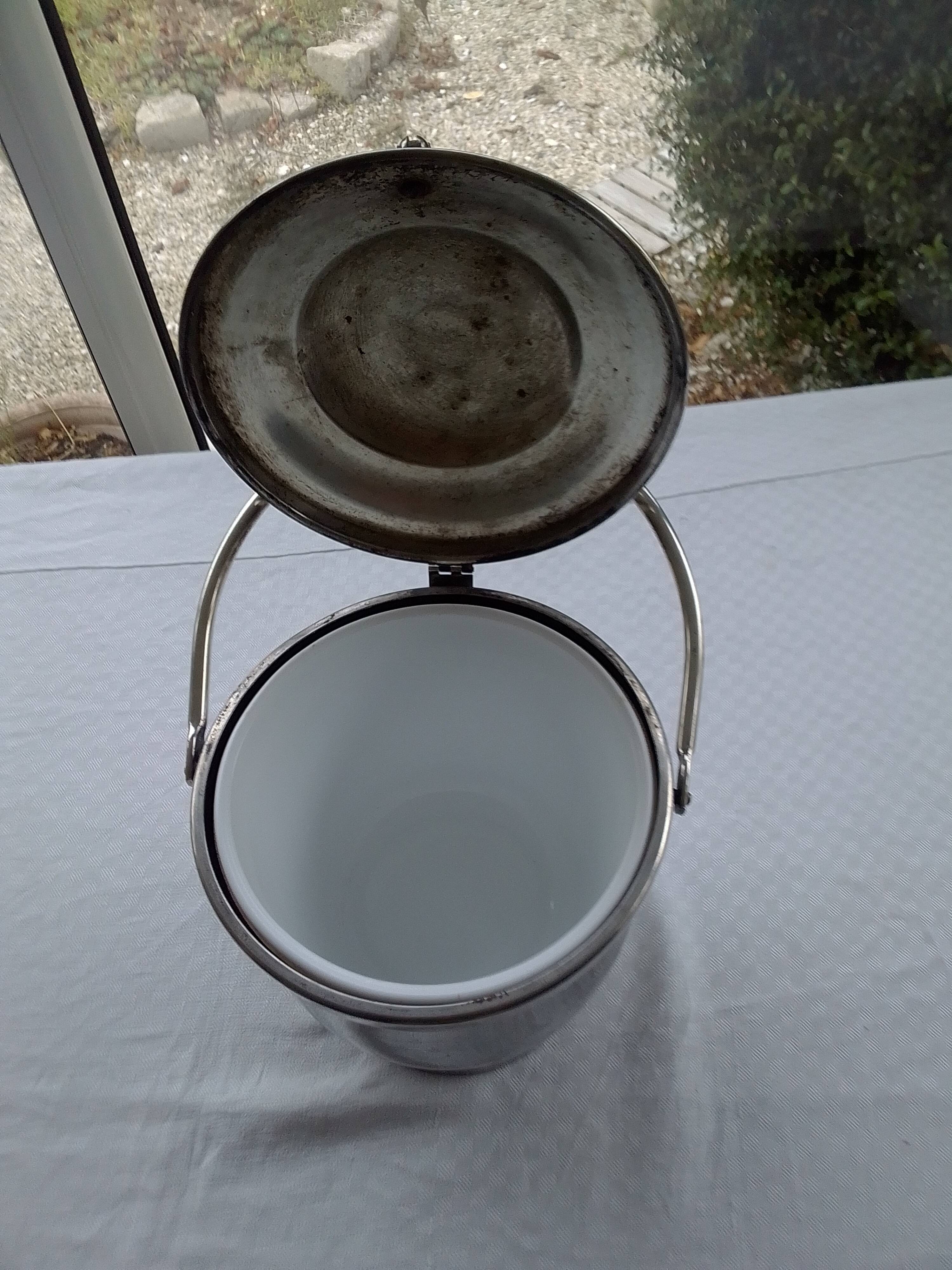 Seau à glace métal argenté