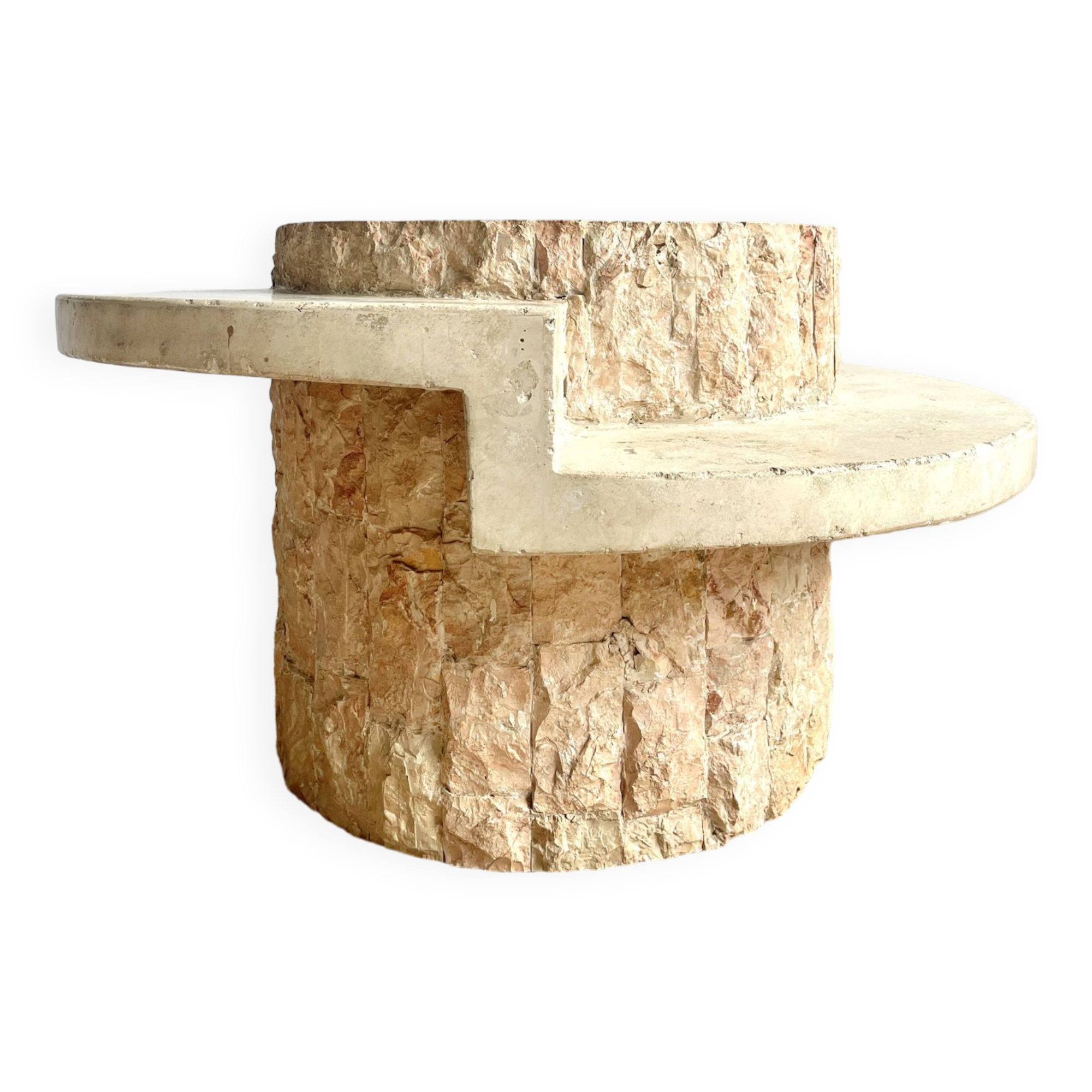 Table basse en travertin magnussen ponte