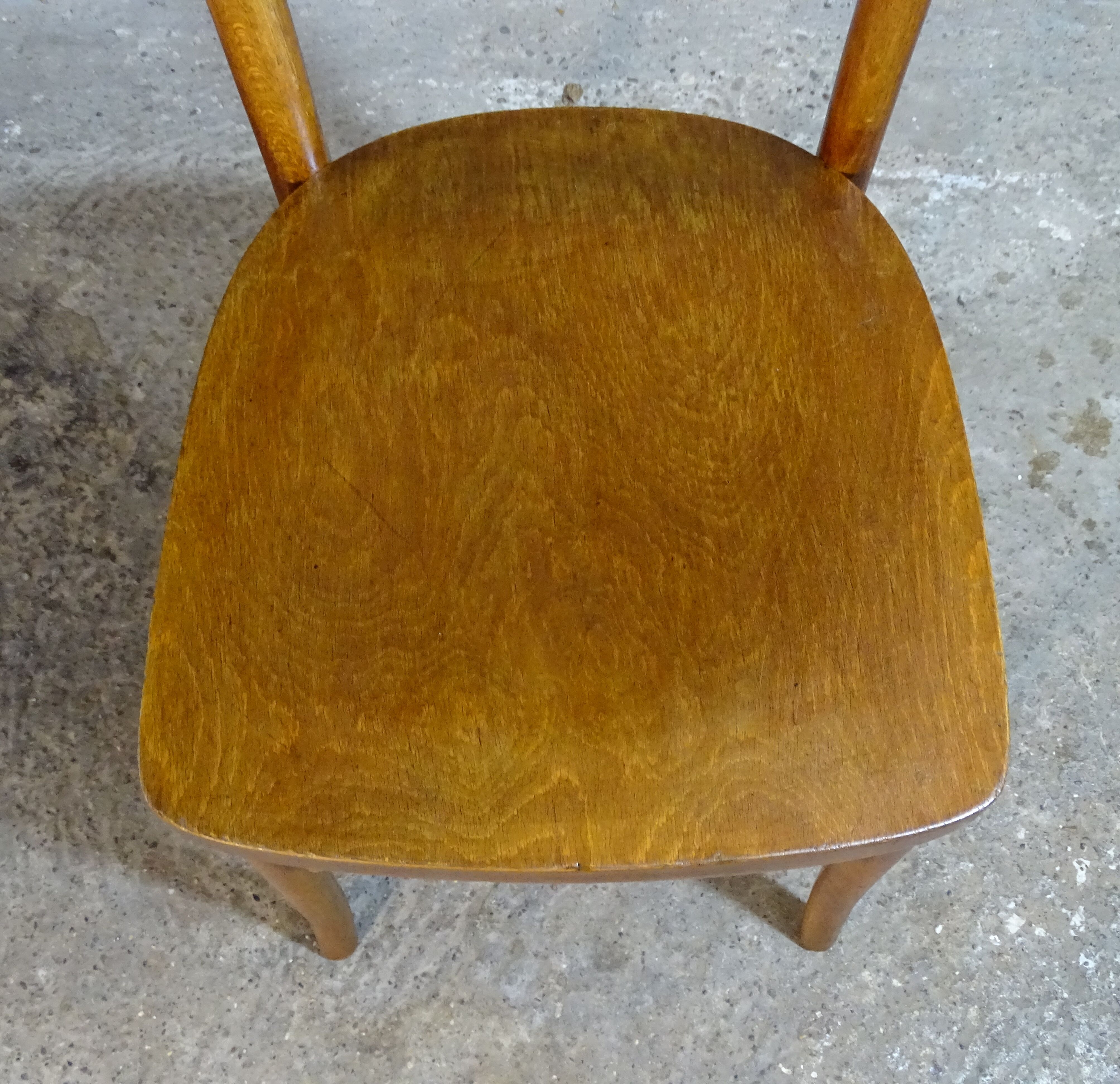 Série de 6 chaises Thonet 1960 bistrot