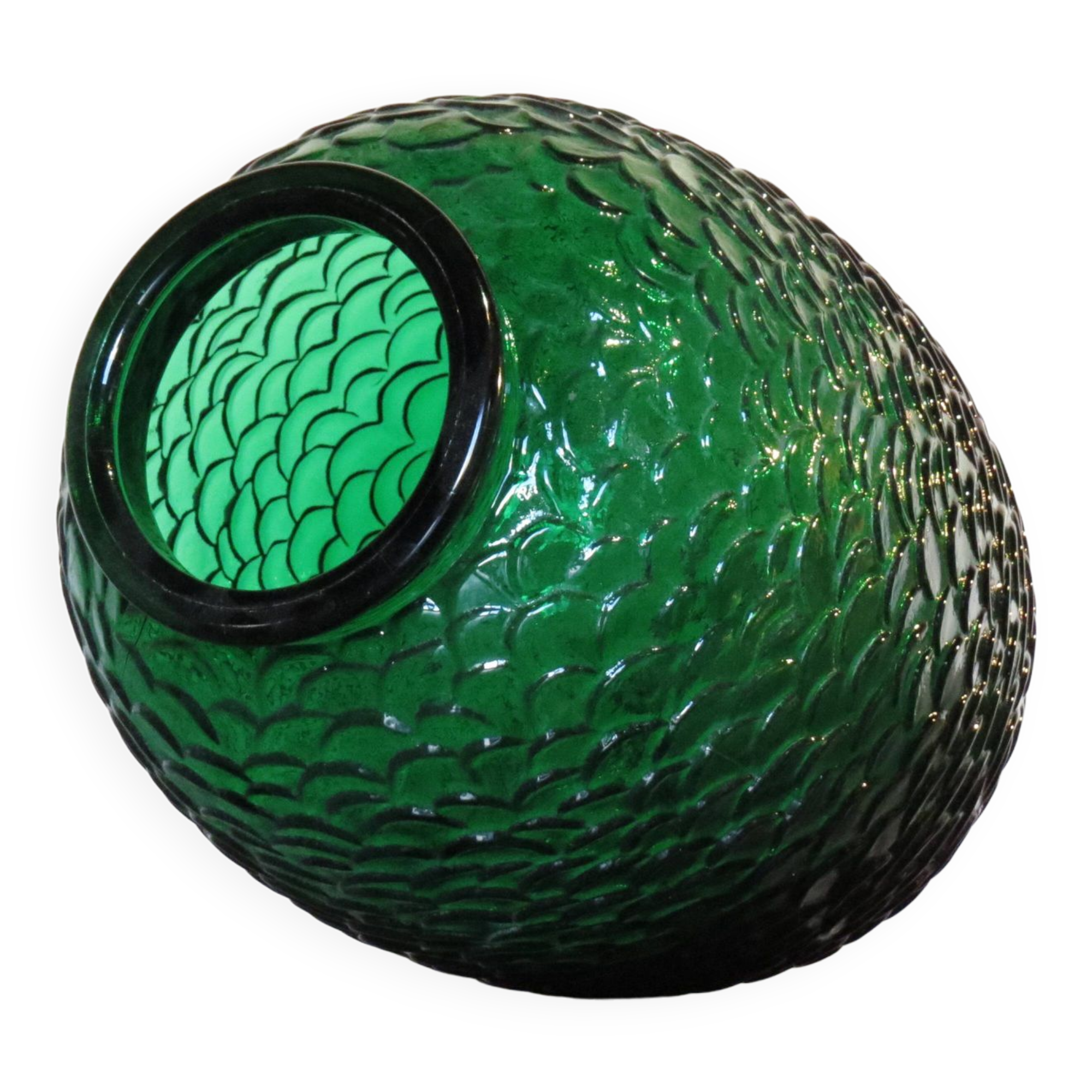 Large Art Deco glass vase