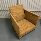 Set of vintage Habitat rattan armchairs