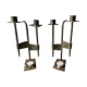 Pair of bronze candlesticks