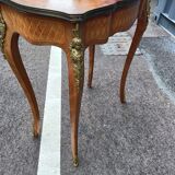 Old marquetry table Louis XV style
