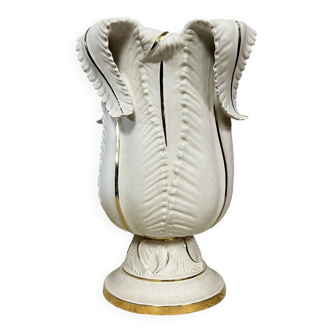Albert Laurent Limoges: large vase entitled "les algues" Art Deco period circa 1940