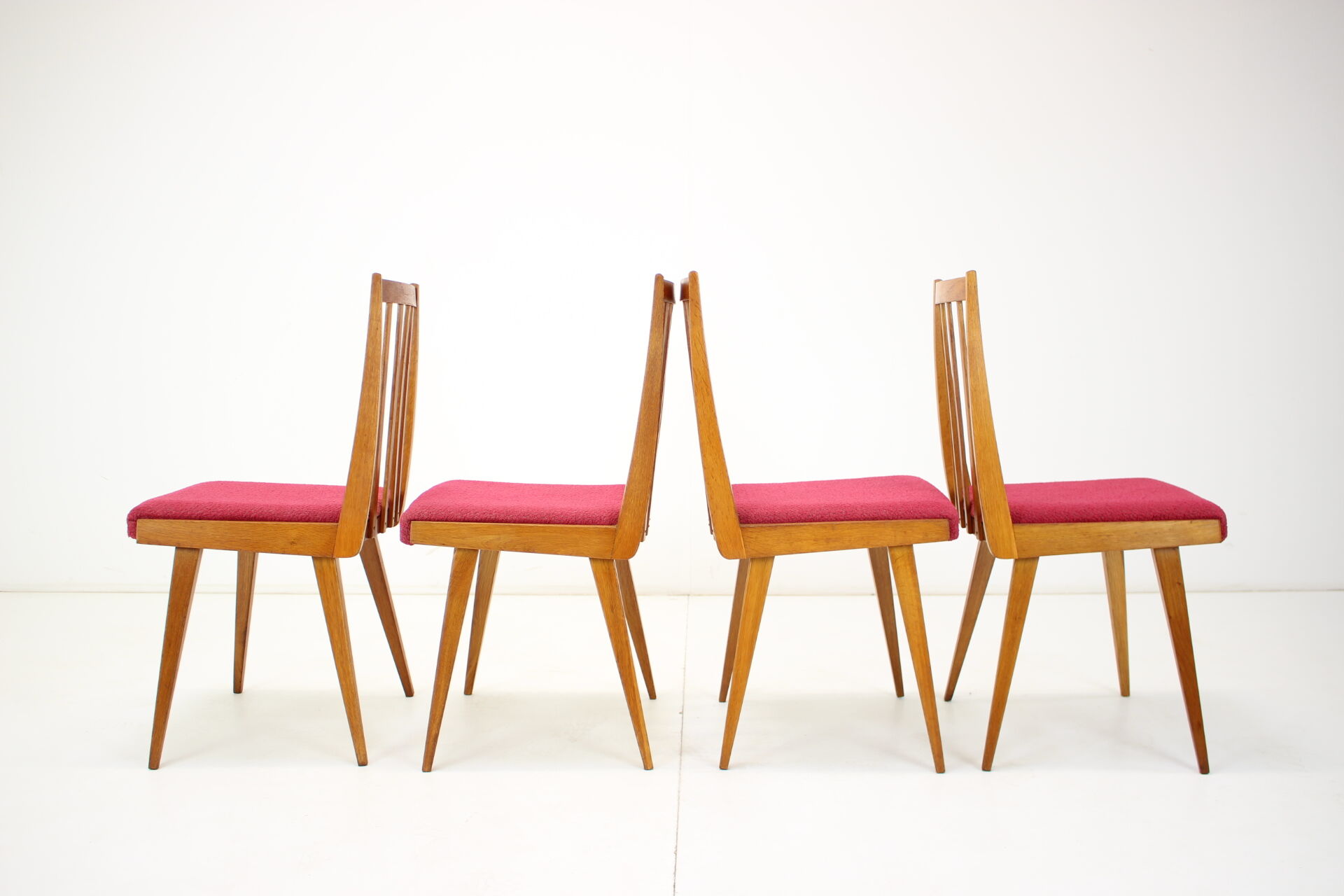 Set of four design dining chairs, 1960's.