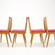 Set of four design dining chairs, 1960's.