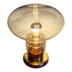 Space Age table lamp in brass and clear glass, 1960-70.