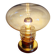 Space Age table lamp in brass and clear glass, 1960-70.