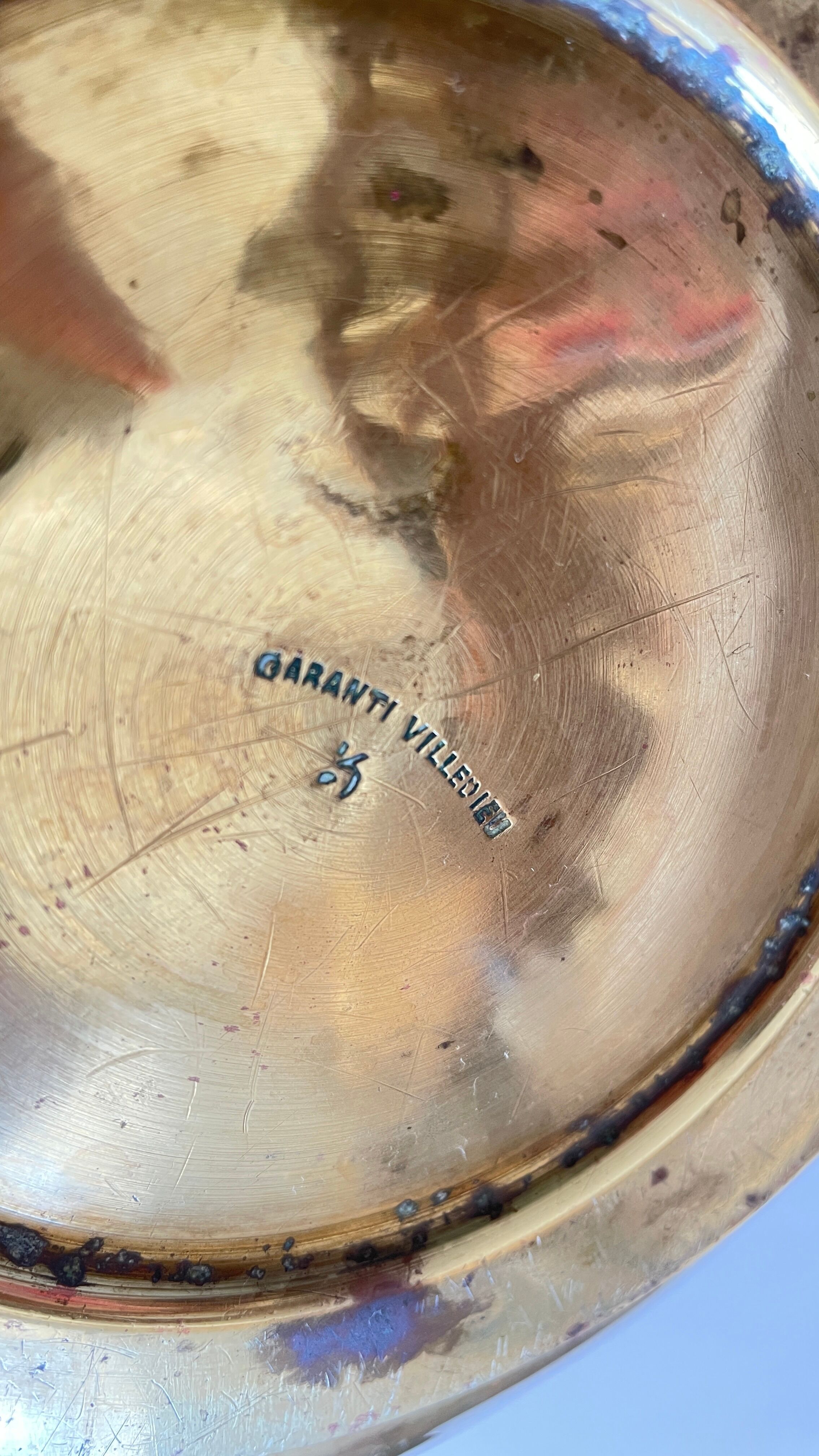 Cache-pot by Villedieu brass 70s/80s