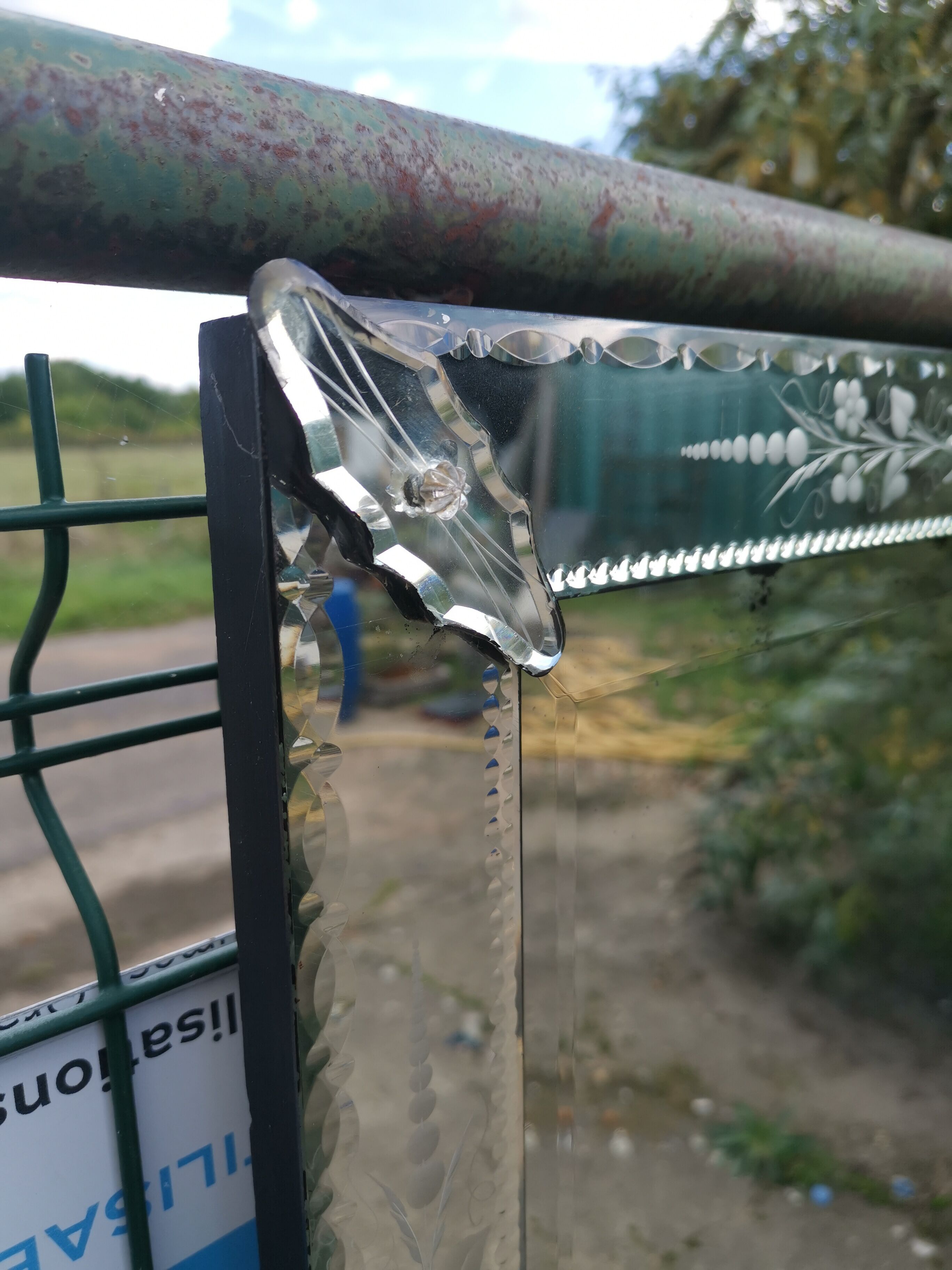 Venetian mirror vintage 1950s 52x67cm