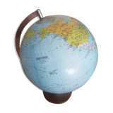 Barren luminous earth globe