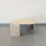 Vintage travertine coffee table from the 70s