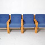 4 Flototto armchairs 1970