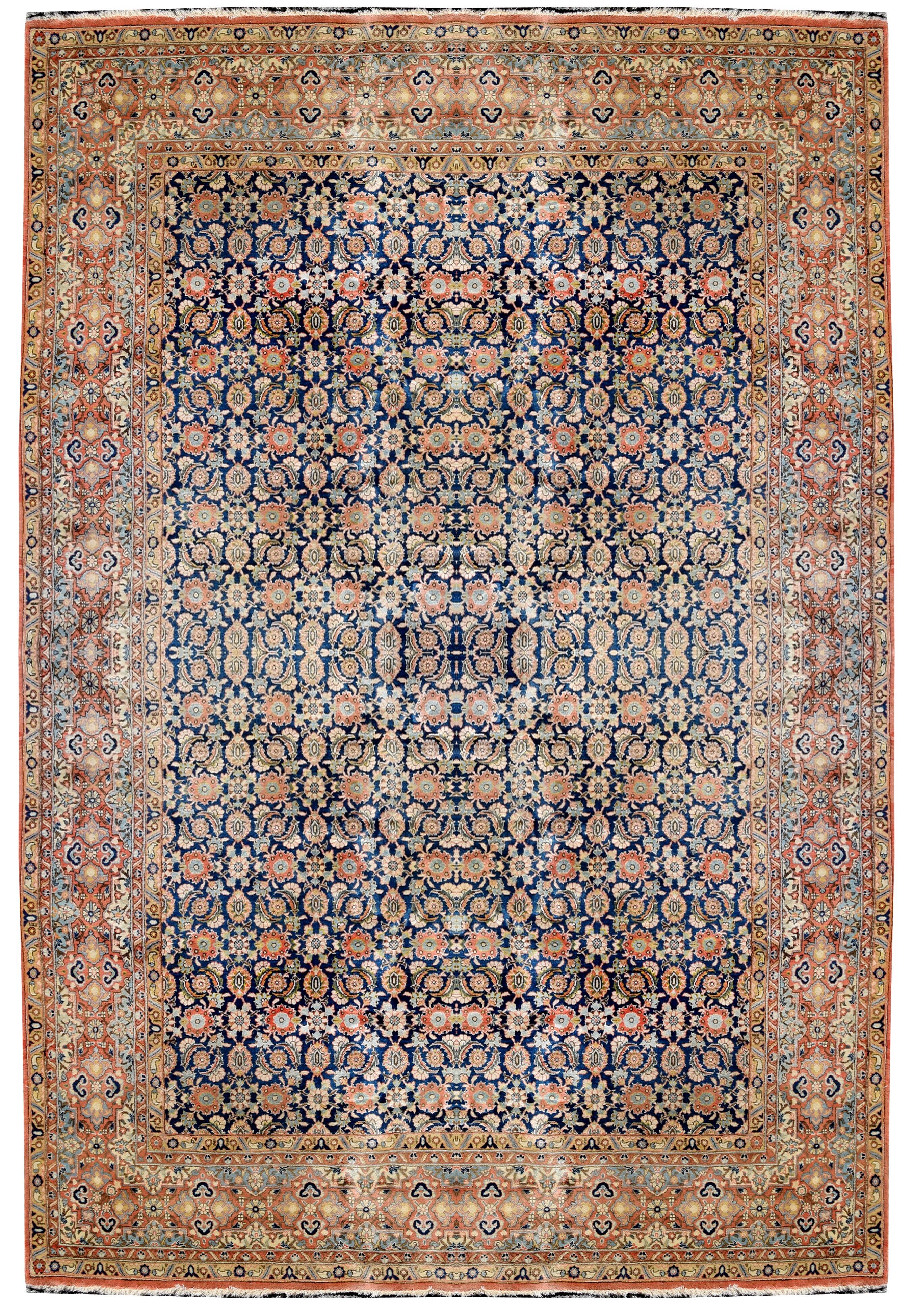 Iran GHOUM oriental rug - : 3.33 X 2.35 Meters -