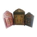 3 wooden ethnic frame mirrors