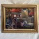 Oil painting signed canvas dimensions: height -32.5 cm - width 42 cm -