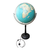 Grand globe terrestre sur pied année 70