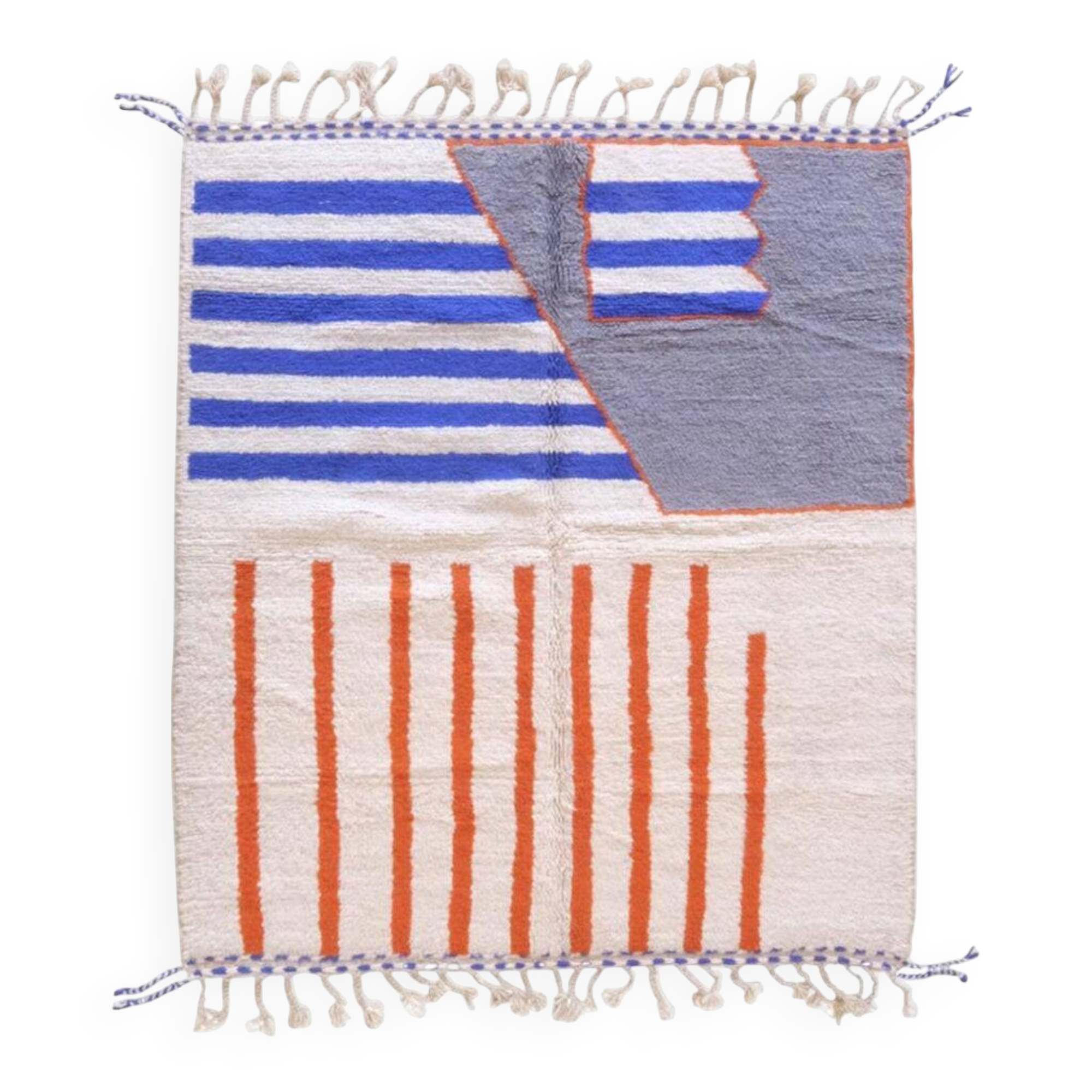 Tapis beni ouraine tissè main traditionnelle taille 150 x 250 cm
