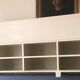 1960s school bench with lockers