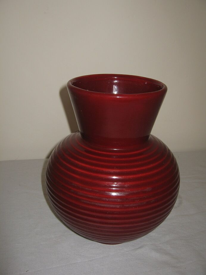 Burgundy vase