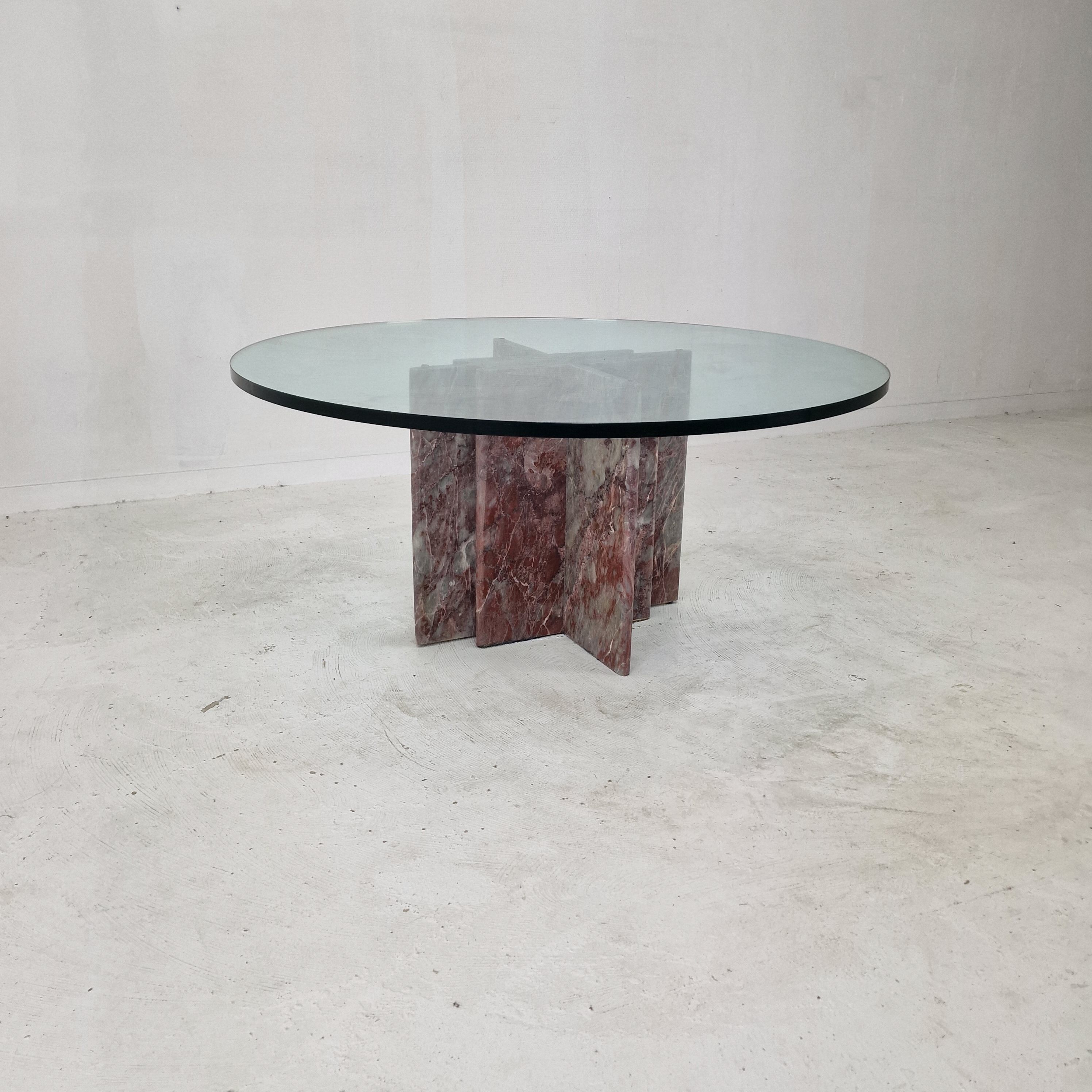 Italian Marble Coffee Table, 1980's