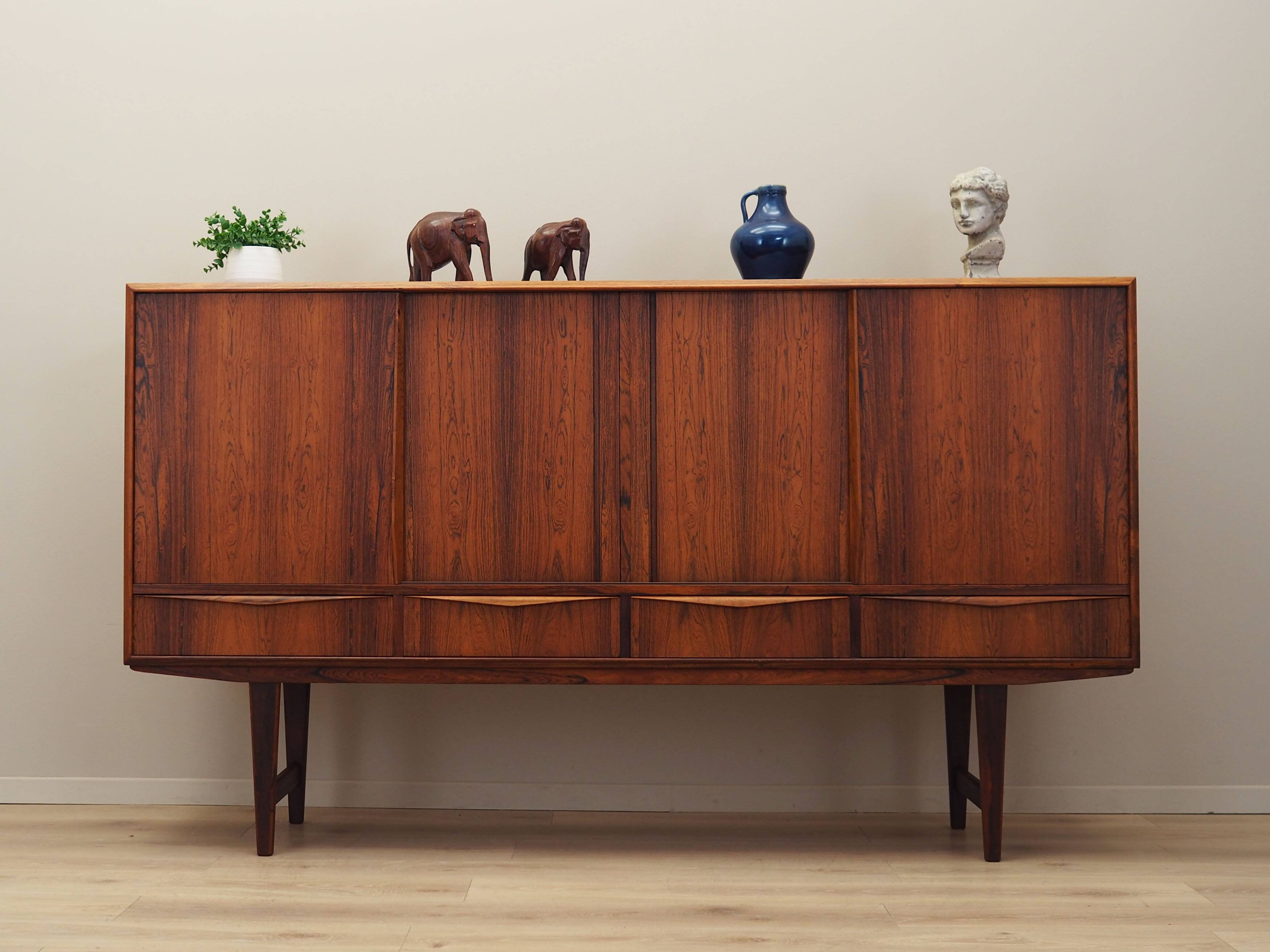 Rosewood highboard, Danish design, 1960s, designer: E.W. Bach