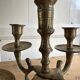 Five-branched brass candlestick