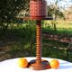 Twisted wood plant holder