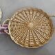 Set of 2 wicker trays