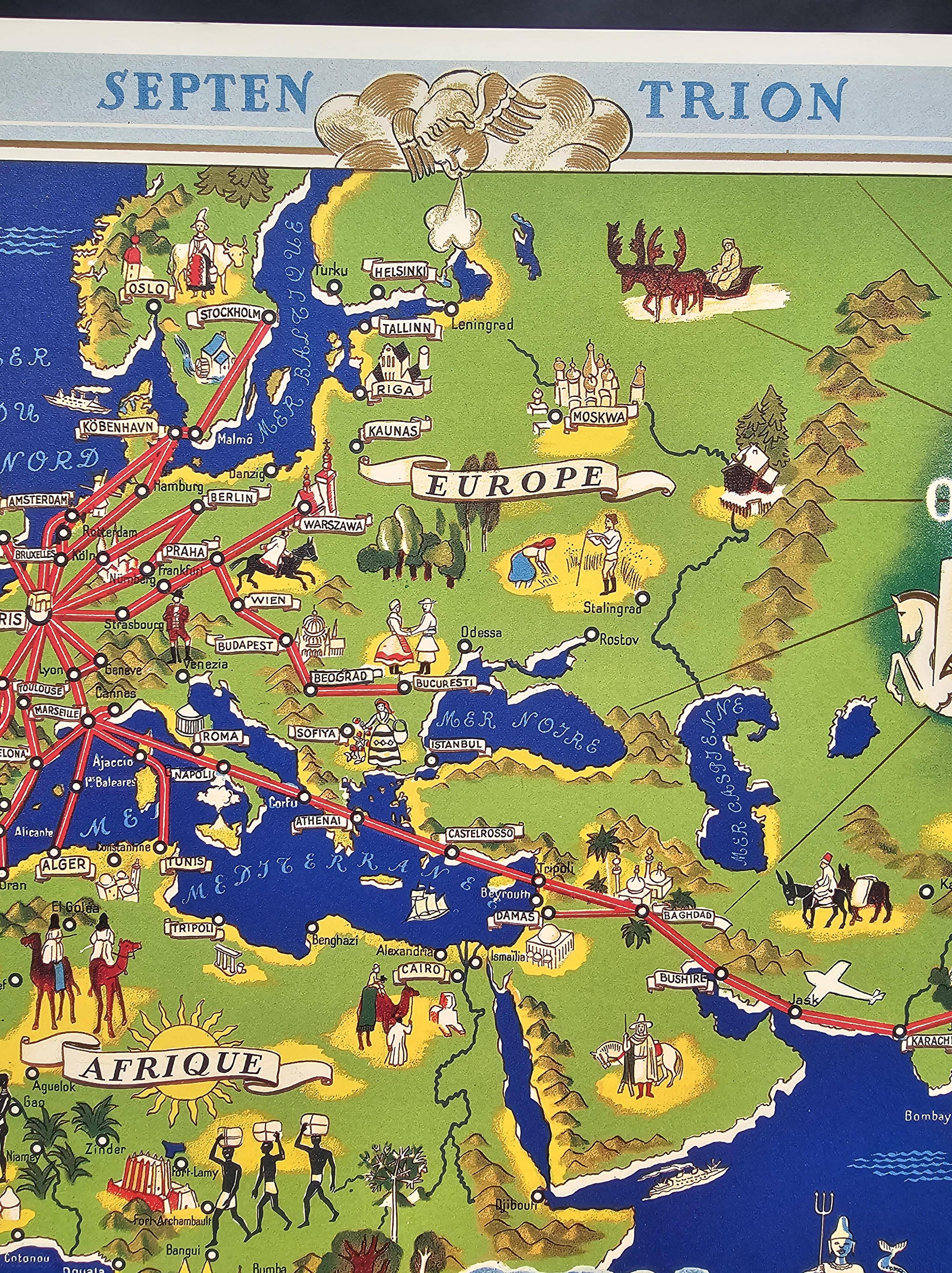 Air france poster - global air network