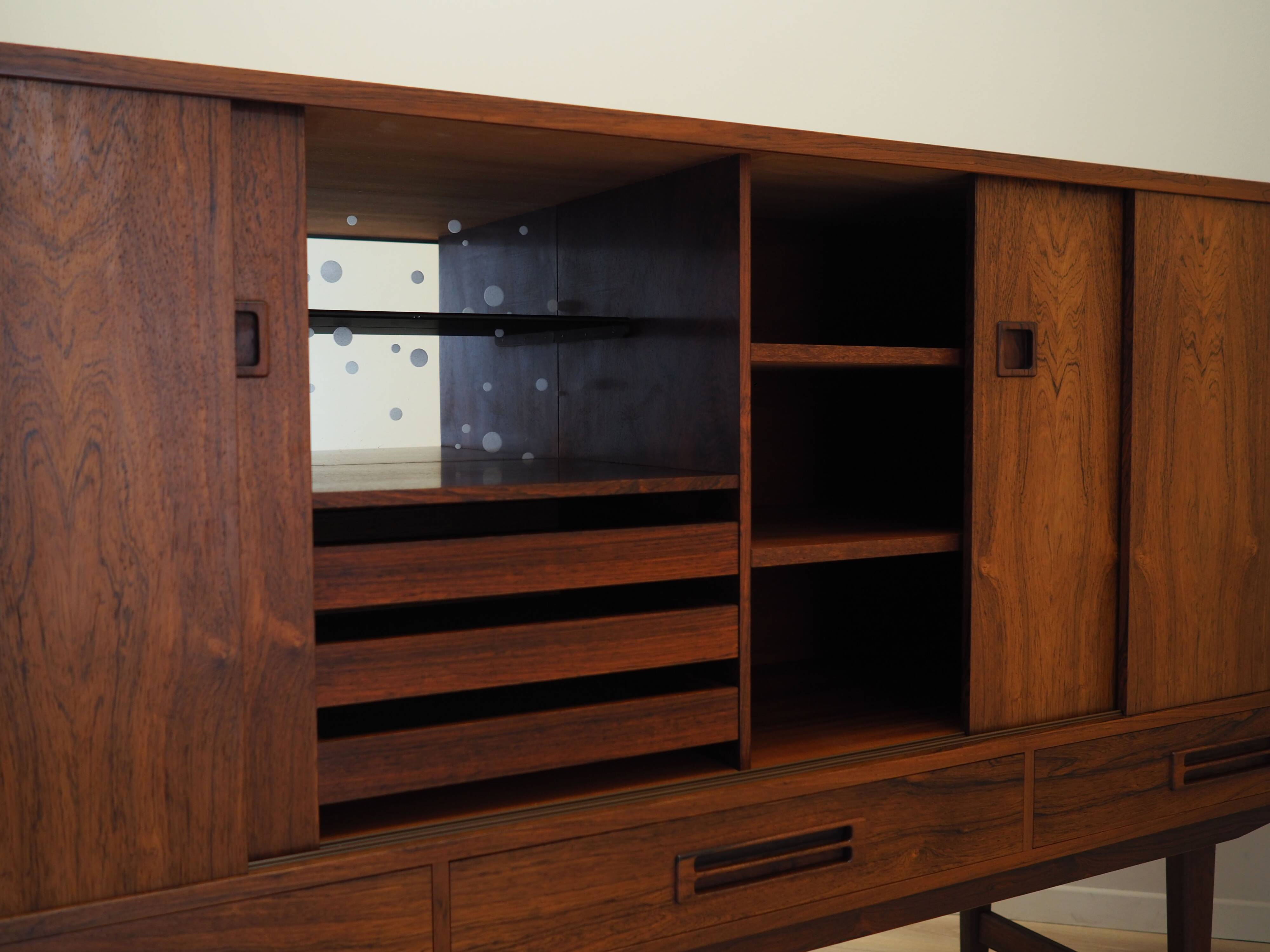 Rosewood highboard, Danish design, 1960s, production: Denmark