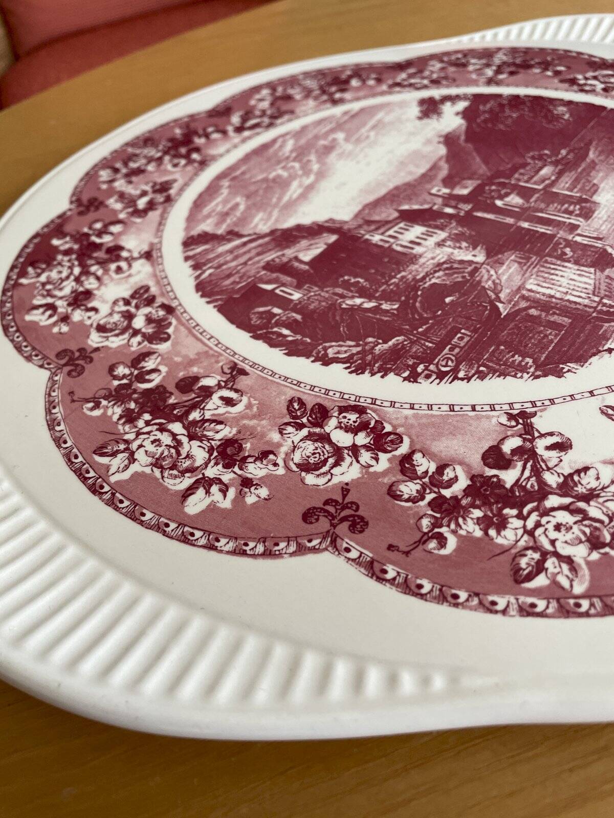 Grünstadt Keramik pie dish pink