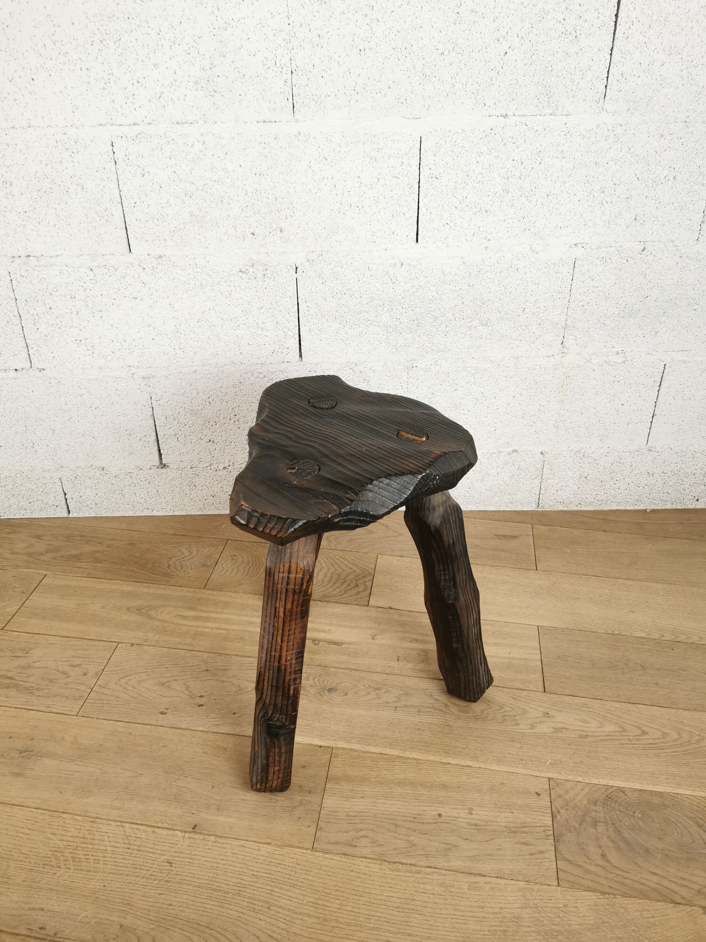 Brutalist tripod stool