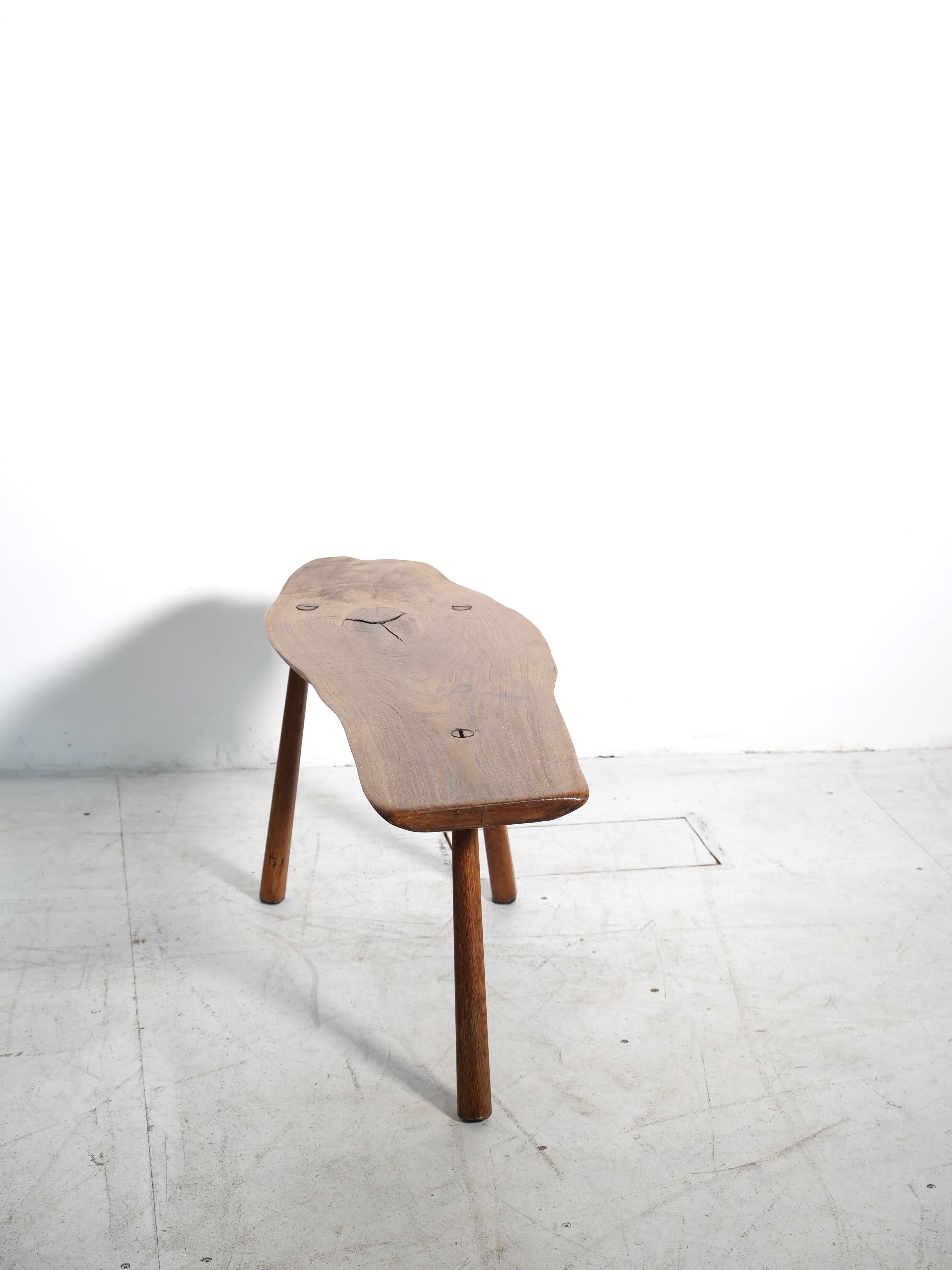 Brutalist tripod side table