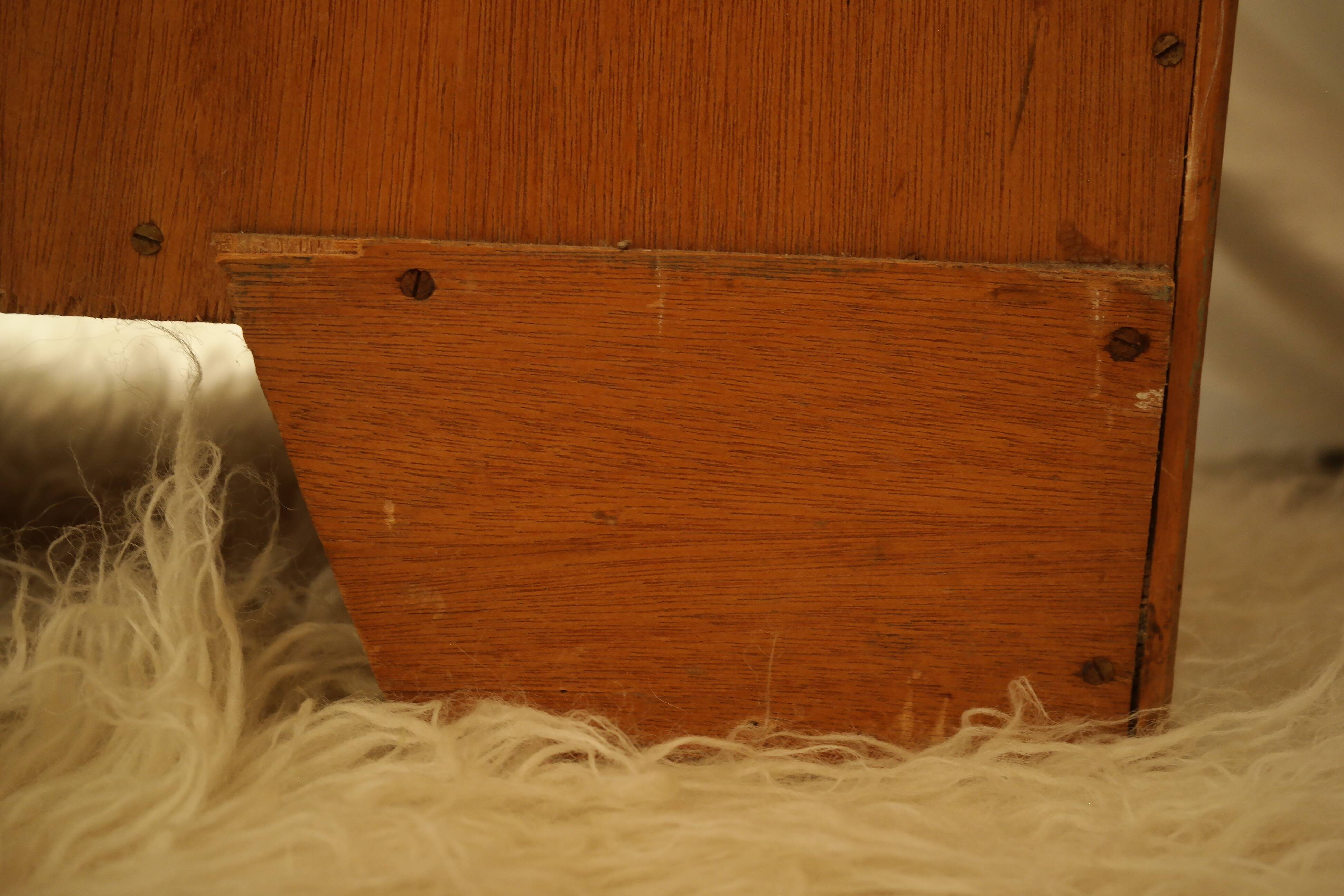 English art deco student wardrobe in walnut