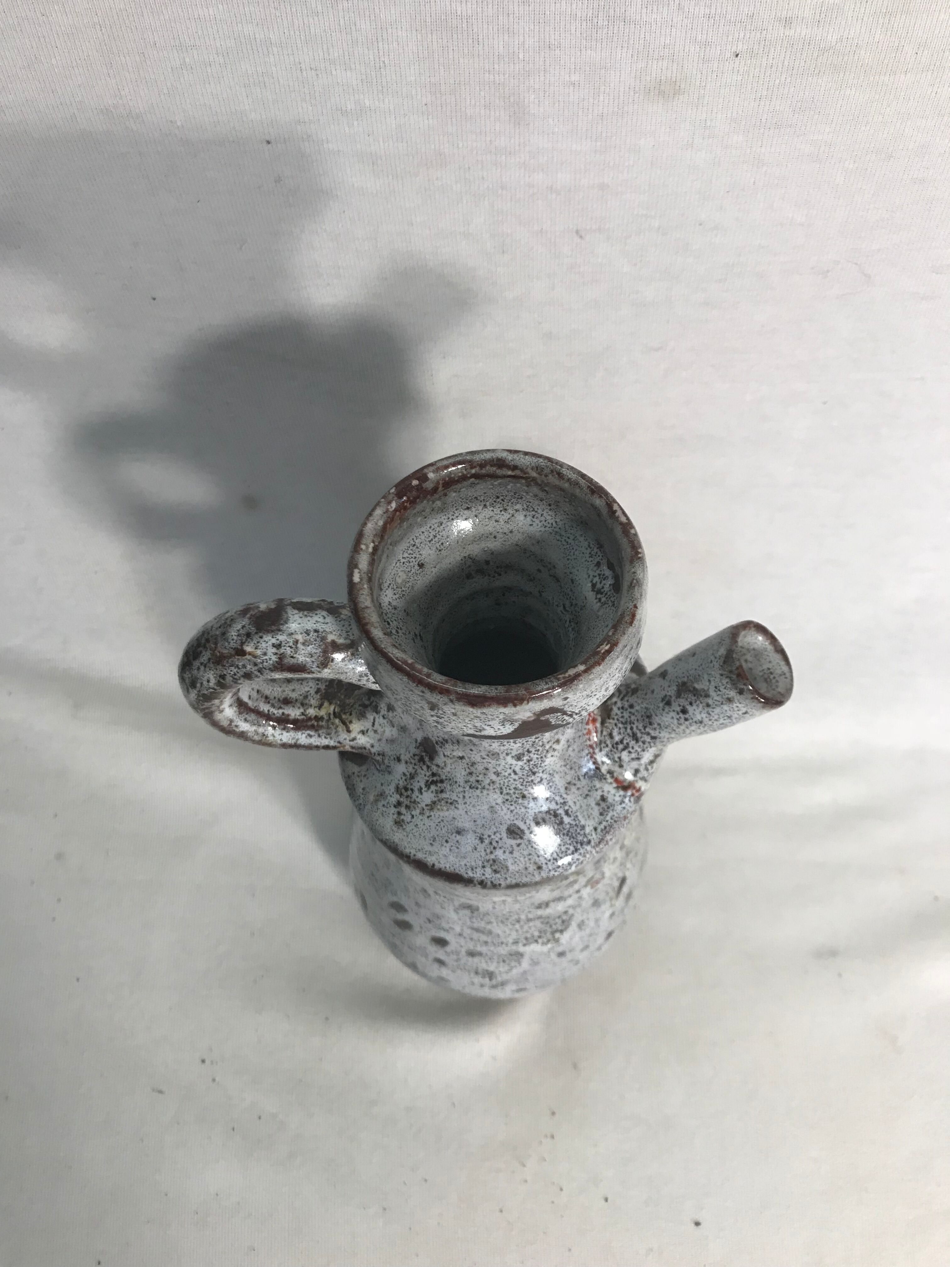 Former pitcher vallauris enamelled ceramic