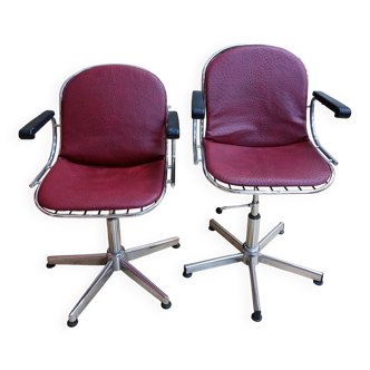 Radiofreccia swivel office chairs by Gastone Rinaldi - 1970s