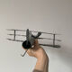 Vintage decorative metal airplane (can hang)